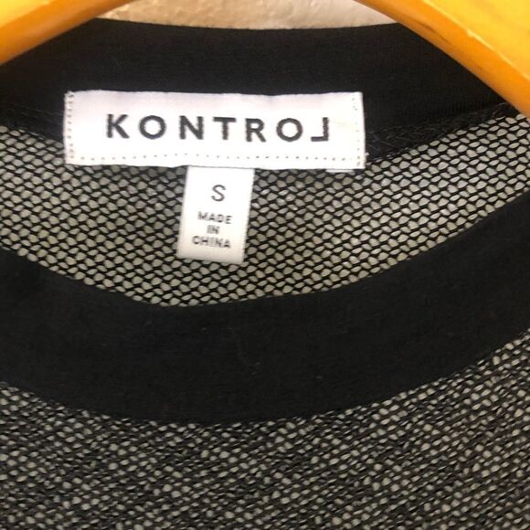 Kontrol Net short sleeve black T-Shirt Size S - Picture 3 of 7